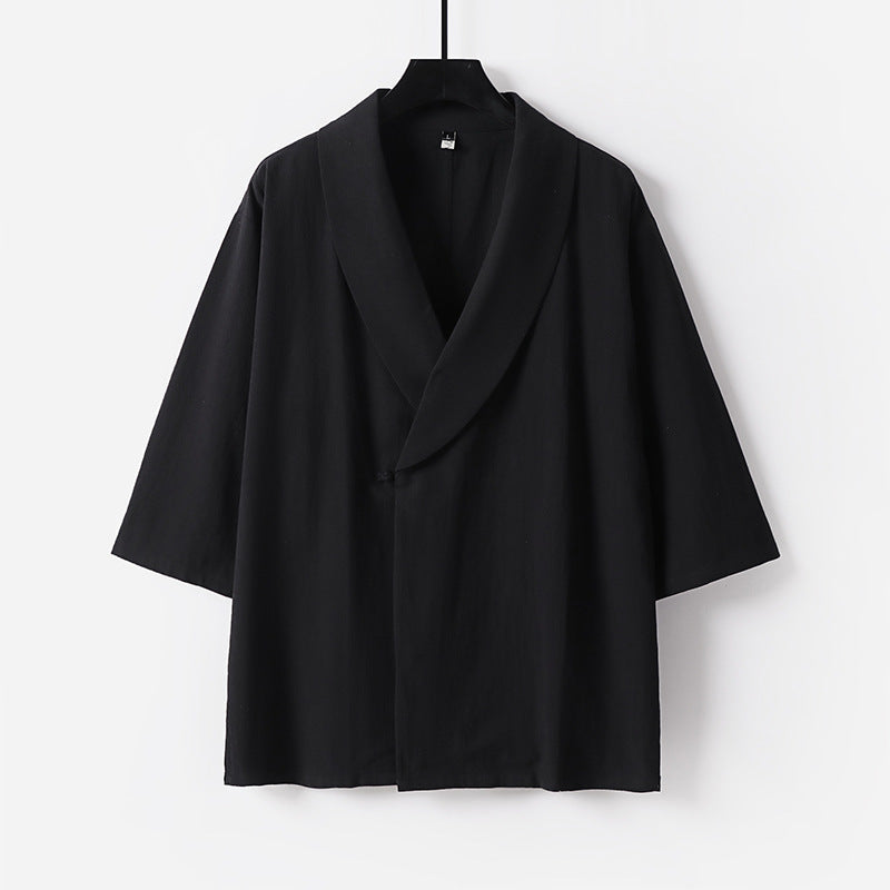Dam oversize Kimono blazer med shawl krage