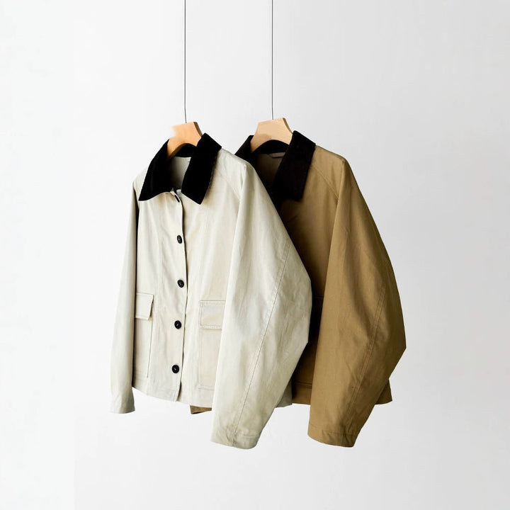 Dam trendy övergångsjacka med hög krage
