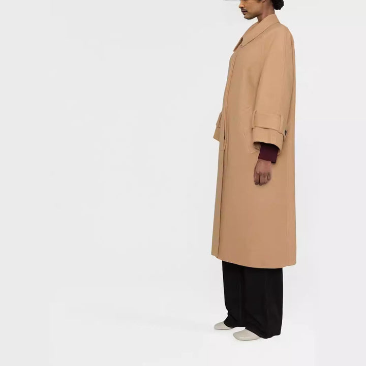 Dam Maxi Length ullblandning kappa med extra lång, Boxy ärmar