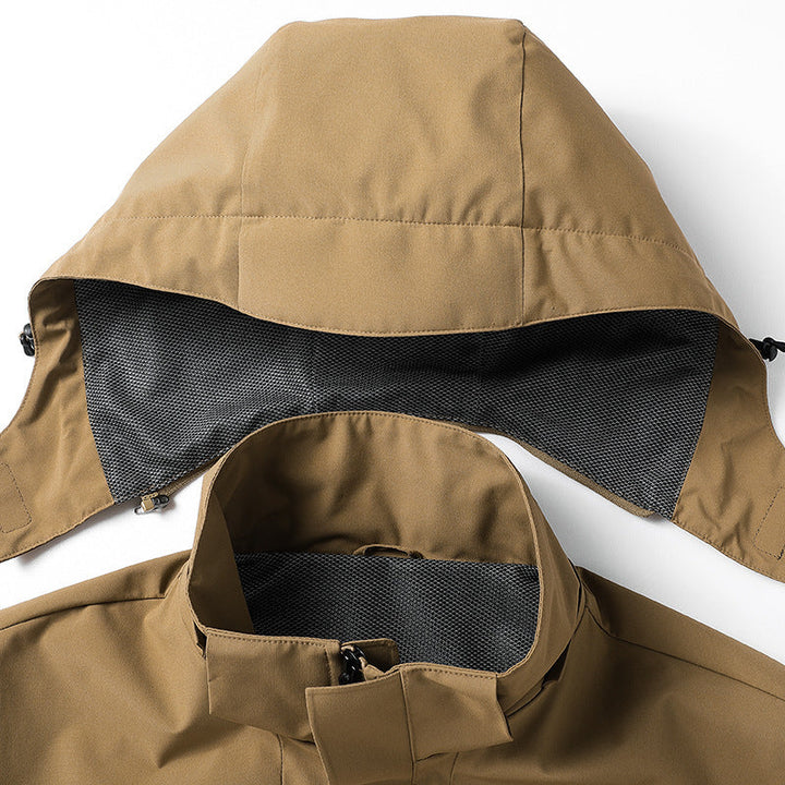 Herr Urban Vattentät Tech Parka med Hög Krage och Minimalistisk Fickor