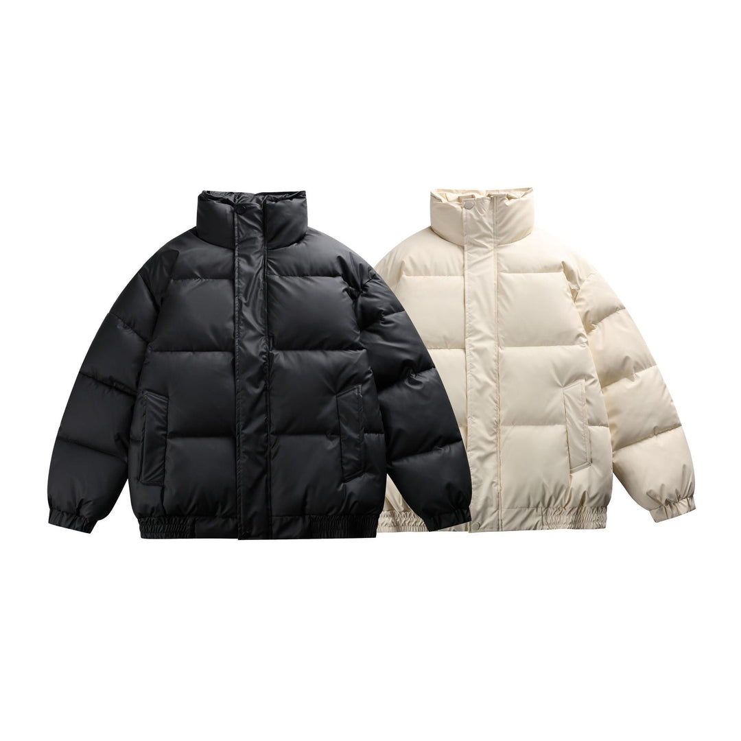 Dam Isolerad Oversized Quiltad Jacka med Hög Ståkrage