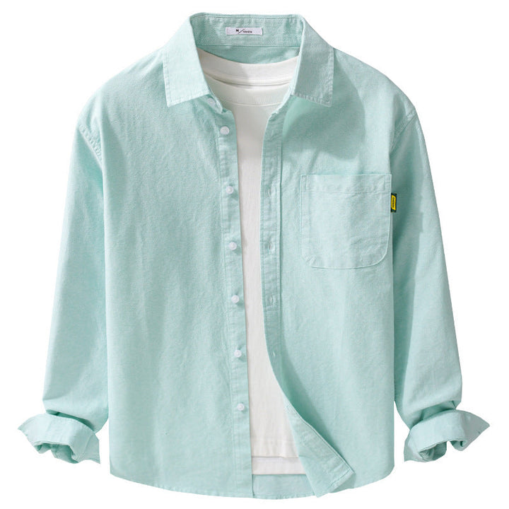 Dam lätt bomull Overshirt med Kent krage, Patch Chest ficka och Relaxed passform