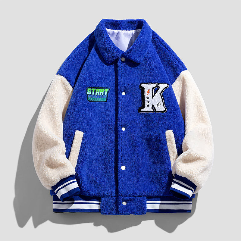 Unisex Modern Collegejacka med Embroidered Logo