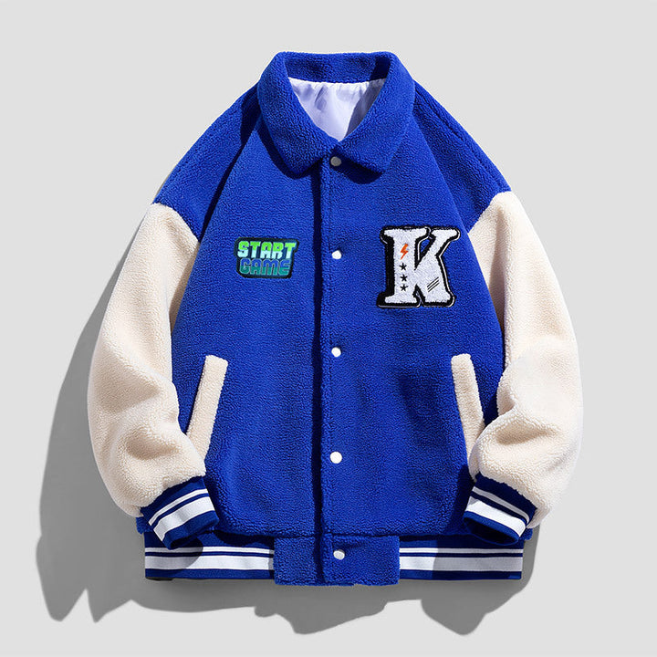 Unisex Modern Collegejacka med Embroidered Logo