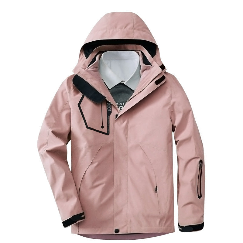 Herr Andningsbar och Vattentät Softshell Utomhus Jacka med Welded Sömmar och Multifunctional Fickor