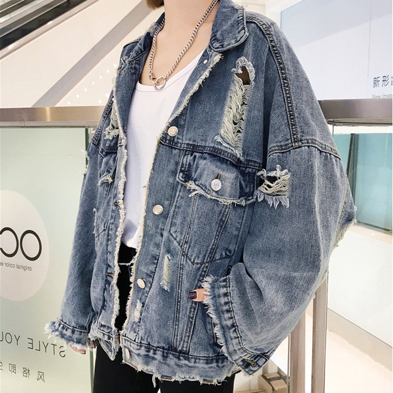 Dam Oversize Denimjacka