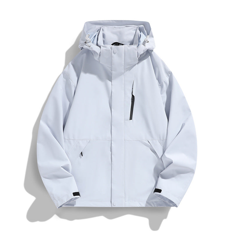Dam oversize softshell med huva jacka med Drop Shoulder, dold dragkedjas och dragsko