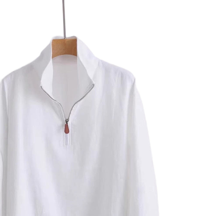 Unisex lätt kort zip anorak med ståkrage