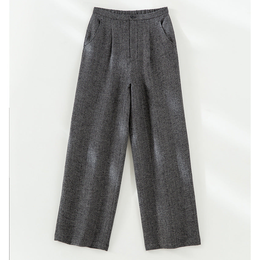 Dam ärmlös skräddad ullblandning väst med shawl krage look och midja strap