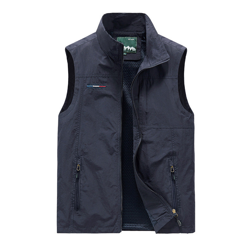Herr Thermo Sleeveless Väst med Teddyfoder och Dragkedja