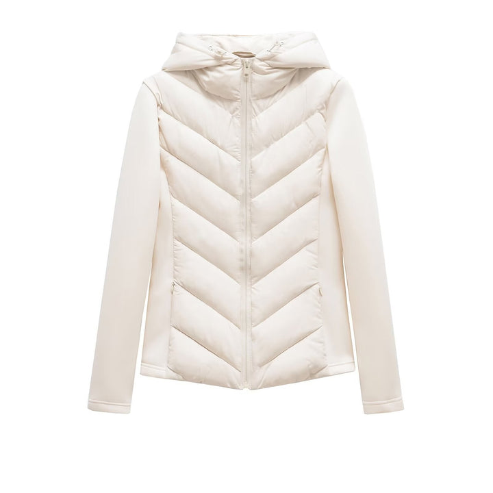 Dam Vadderad Jacka med Huva och Softshell Side Inserts