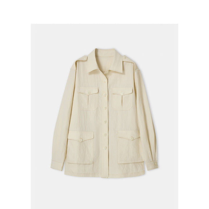 Dam modern Utility jacka med fickor