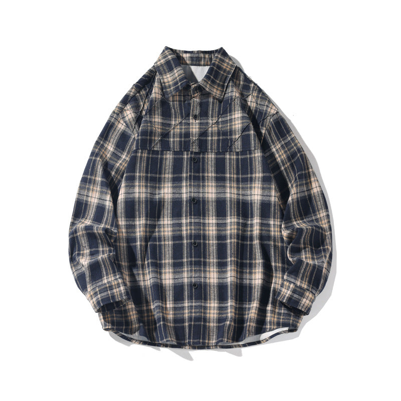 Dam avslappnad rutig mönster Overshirt