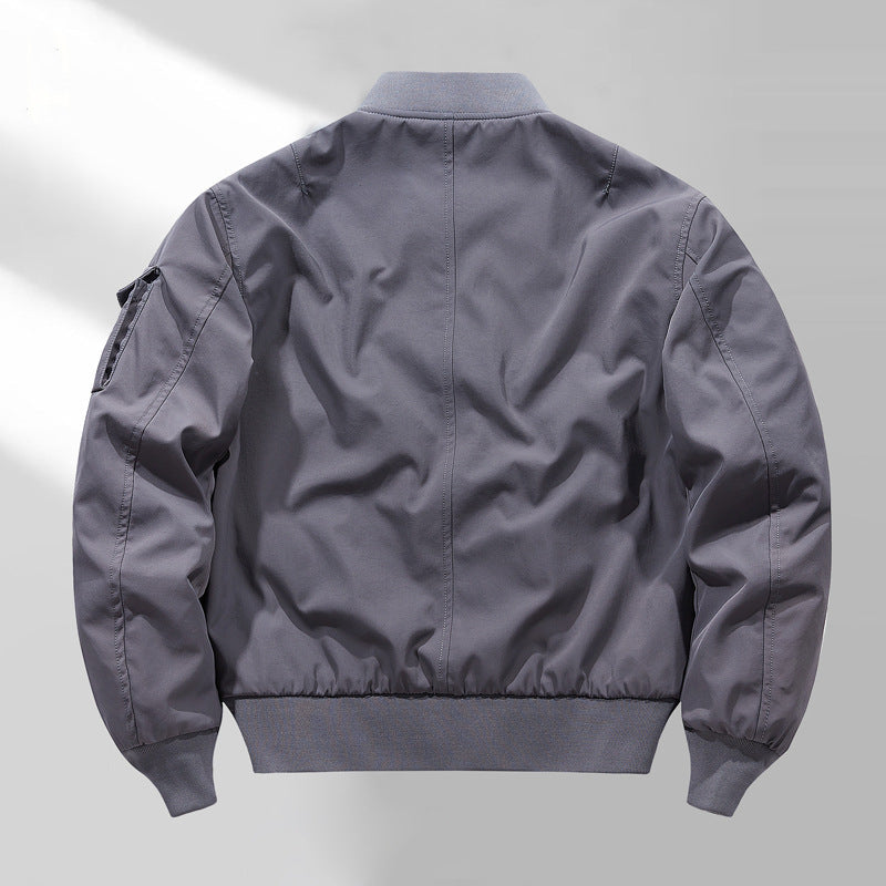 Herr Short Aviator-Style Jacka med Multifunctional Arm Ficka