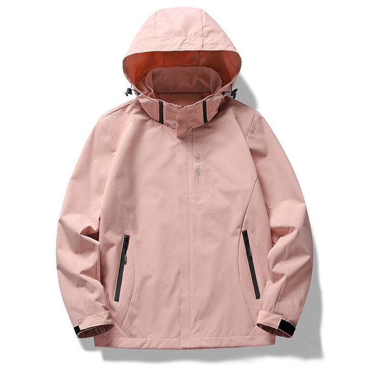 Herr Wind och Water-Repellent Softshell Jacka med Huva med Concealed Dragkedja Slå