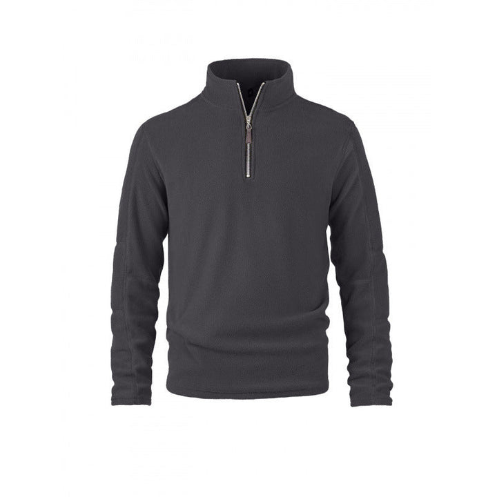 Herr Fleece Pullover med Halv Dragkedja och Ståkrage