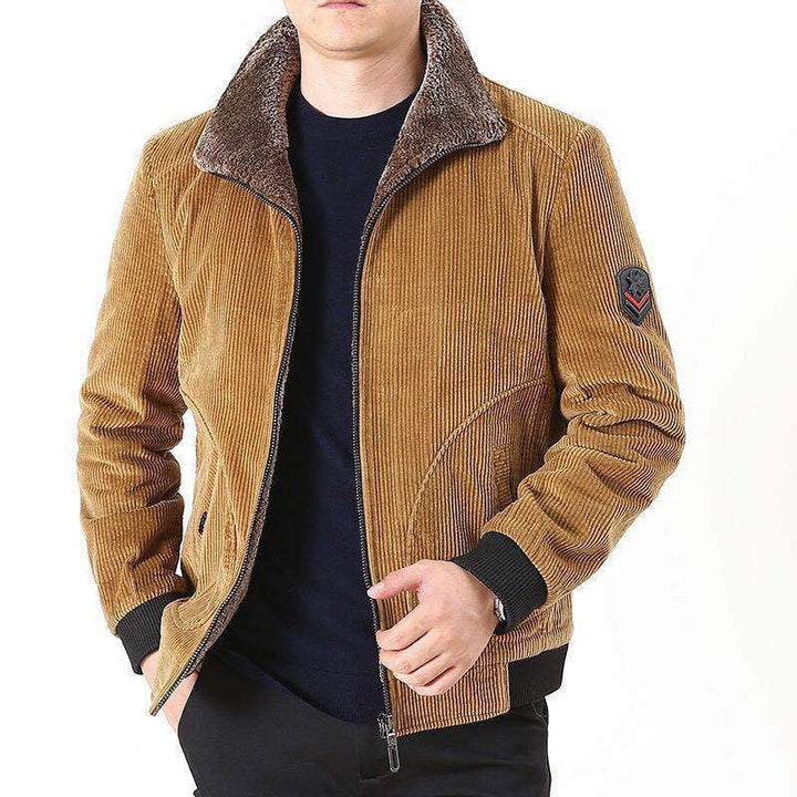 Herr Manchester Blouson med Sherpa Krage, Dragkedja och Utility Fickor