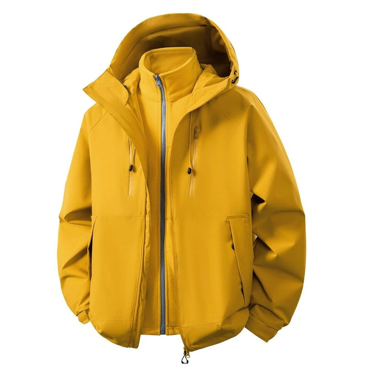 Herr Softshell Hybrid Jacka med Uttagbar Fleecefoder Vindskyddande Vattenavvisande