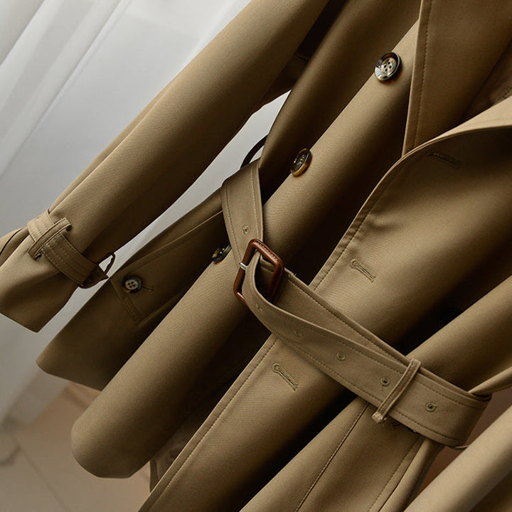 Dam modern trenchcoat med midjebälte 1789268628