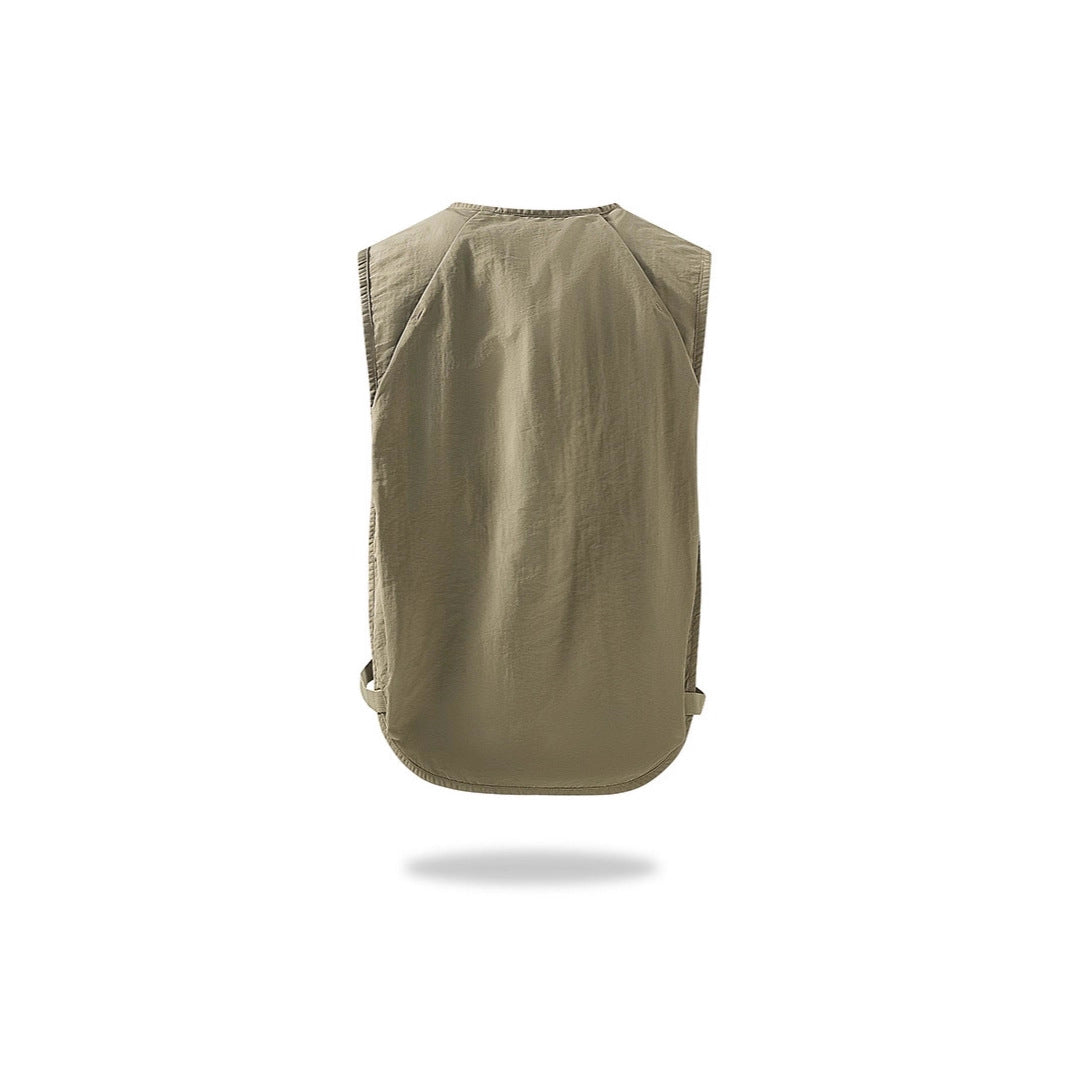Unisex lätt utilityväst med Mesh Back och Multiple framfickor