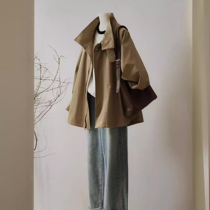 Dam avslappnad oversize Utility jacka