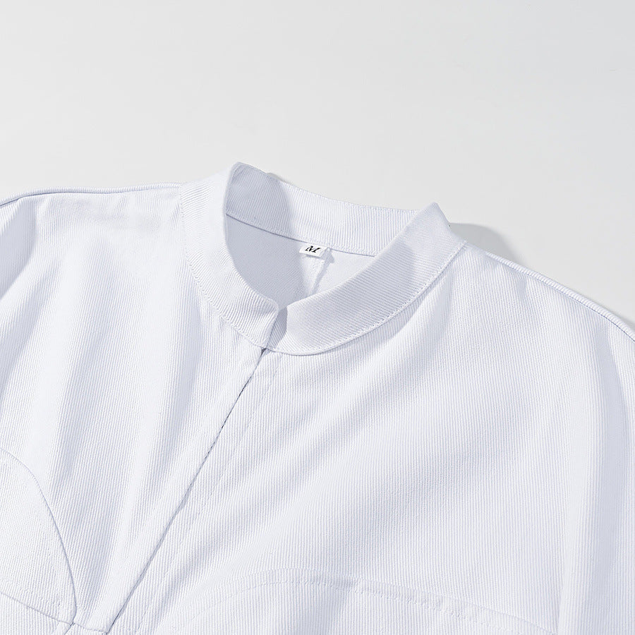 Dam Tailored Jacka i Konstläder med Stå Krage och Shaping Dekorativ Seams