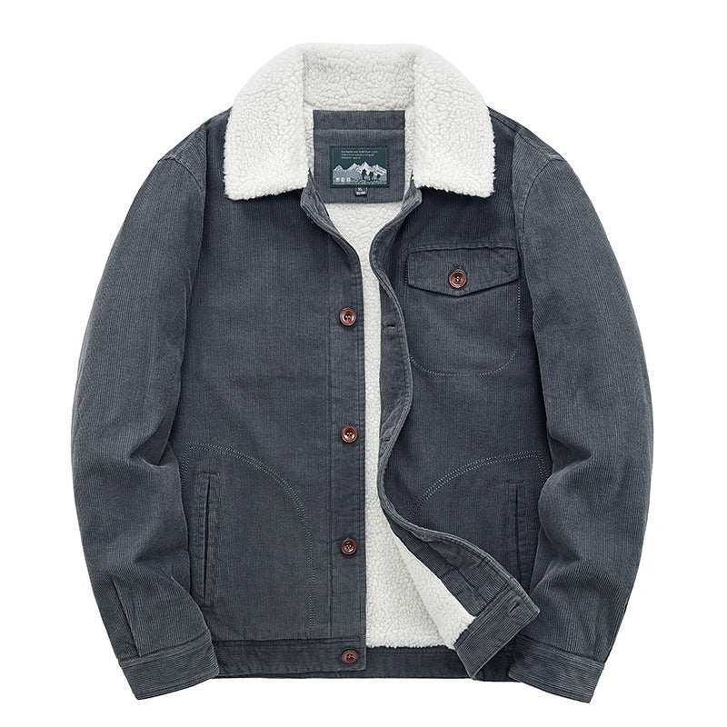 Herr casual Cord Jacka med teddyfoder 1787797411