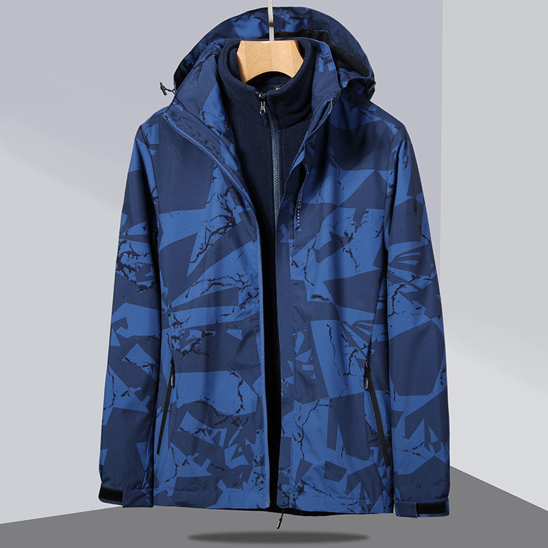 Dam två-layer softshelljacka med removable fleece inner jacka och huva