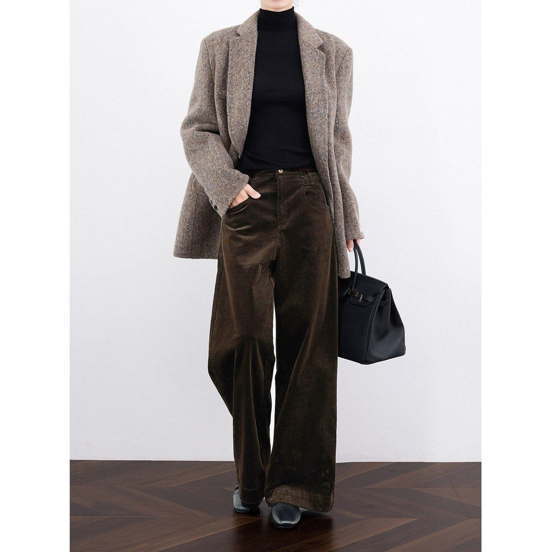Dam elegant och avslappnad Cord blazer