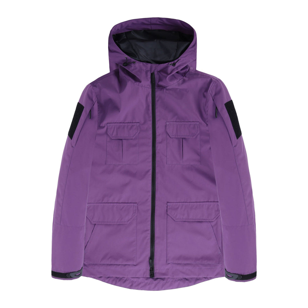Herr Teknisk med Huva Field Jacka med Multi-Lock Utility Fickor