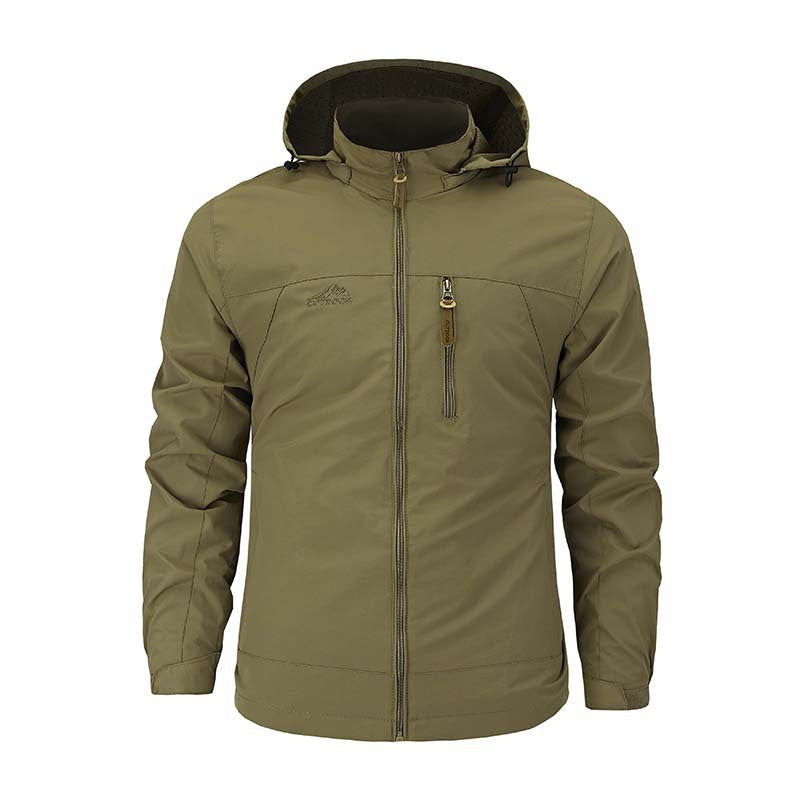 Herr flerafunktionell softshell utomhusjacka med huva, Bröst Dragkedja, och ventilerande Foder