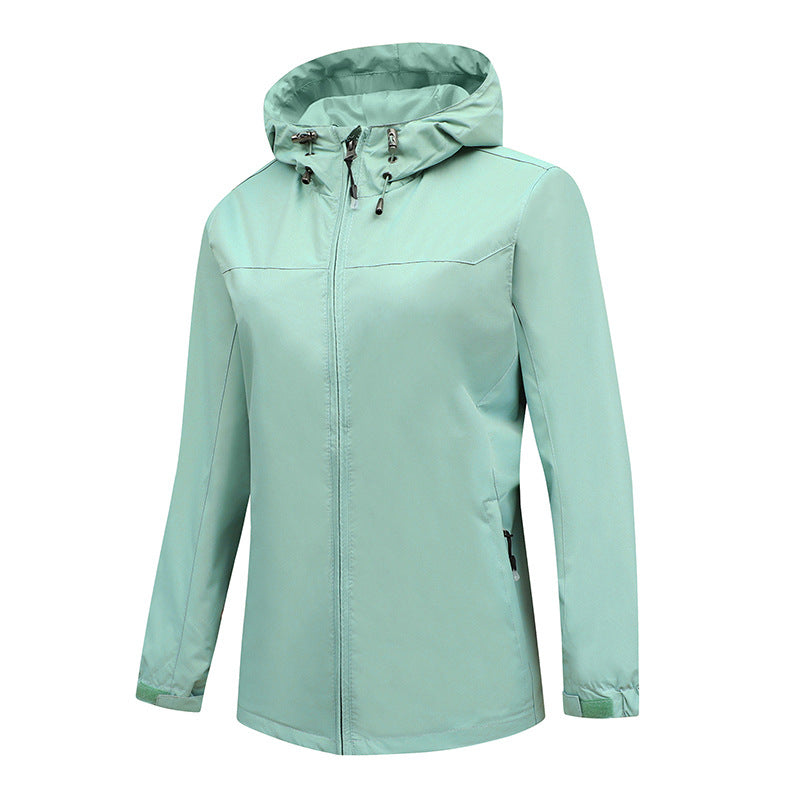 Herr Ultralight Packable Regnjacka med Huva och Dold Dragkedja
