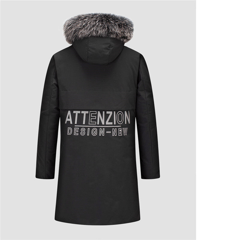 Herr Urban Vinter Parka med Uttagbar Faux Fur Huva, Termiskly Insulating Quiltad Foder, och Dold Dragkedja