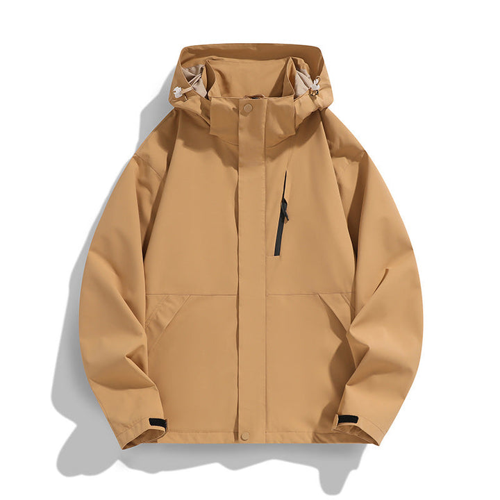 Dam oversize softshell med huva jacka med Drop Shoulder, dold dragkedjas och dragsko