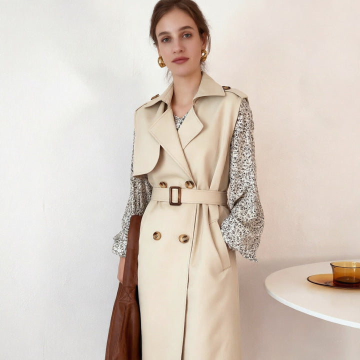 Dam Elegant Trenchcoat med Belt