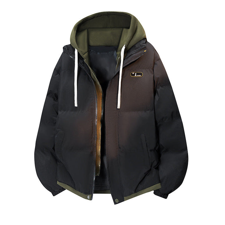 Dam Kort Quiltad med Huva Jacka med Lätt Termisk Insulation, Vattenavvisande Shell &amp; Elastic Nederkant