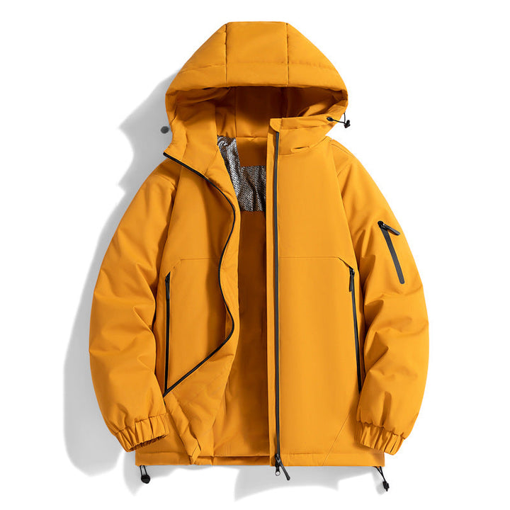 Unisex Warmer vattenavvisande kviltad parka med technical huva