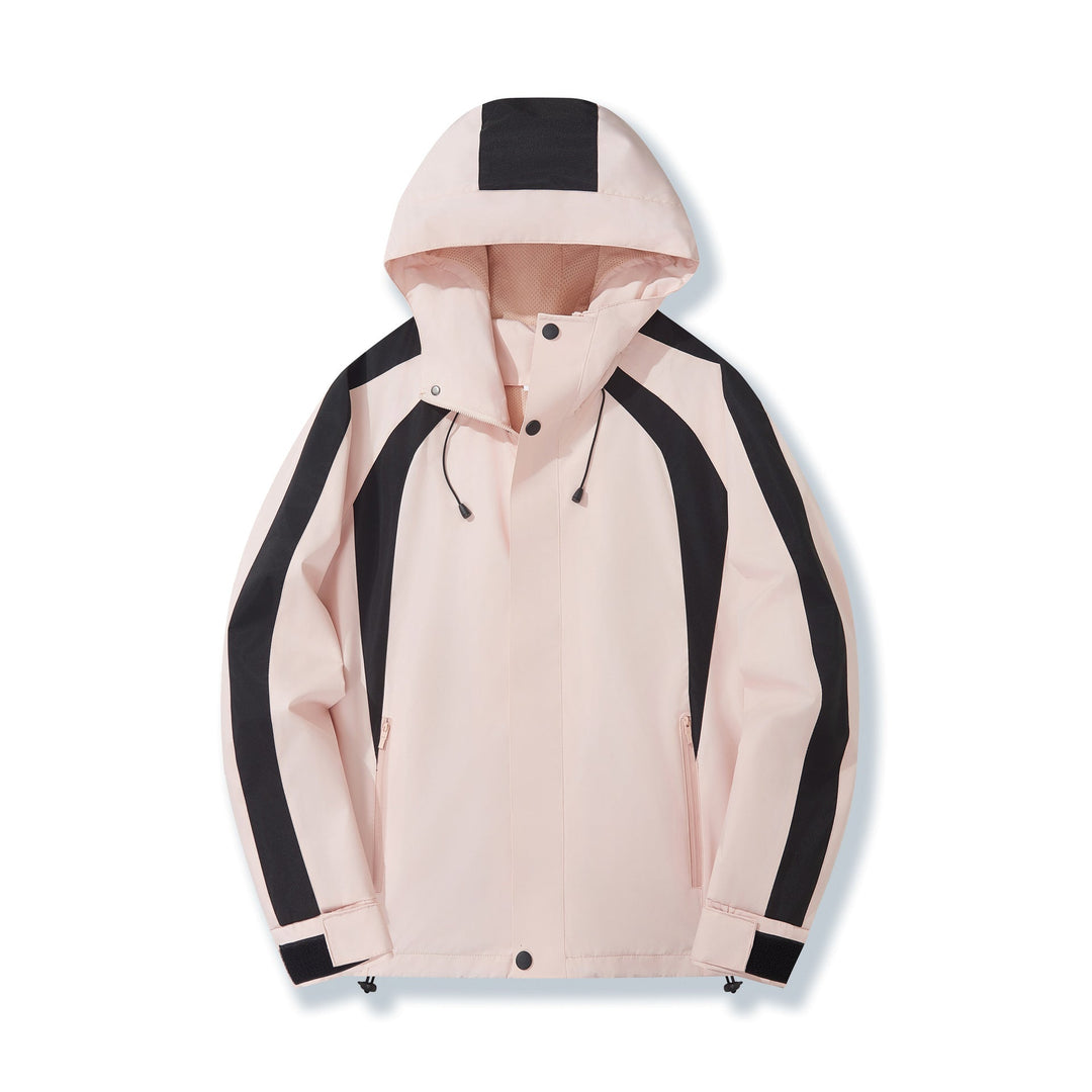 Dam Urban med huva Anorak med kontrasterande Panels, Mesh foder &amp; justerbar fåll