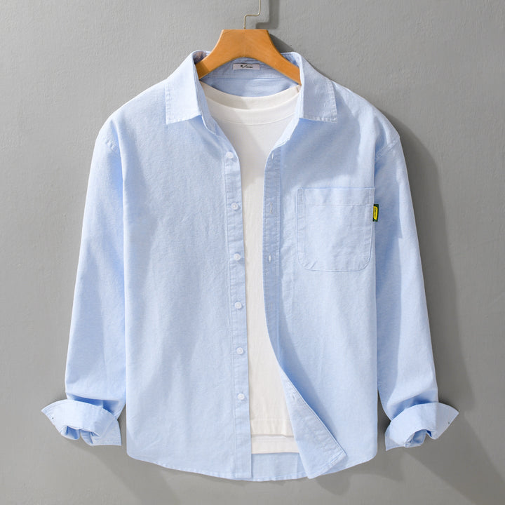 Dam lätt bomull Overshirt med Kent krage, Patch Chest ficka och Relaxed passform