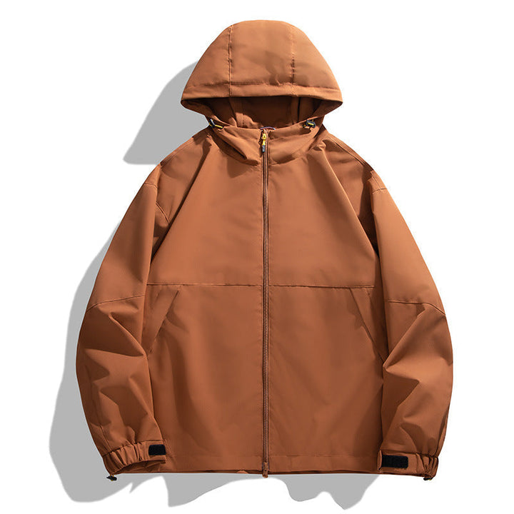 Herr lätt urban softshell med huva Jacka med Minimalistisk Söm Design och dold dragkedja
