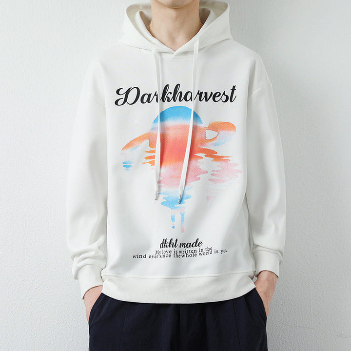 Herr Modern Luvtröja med Creative Graphic Tryck
