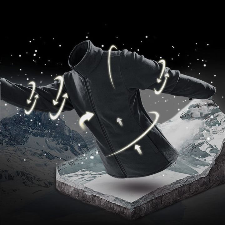 Herr Andningsbar och Vattentät Softshell Utomhus Jacka med Welded Sömmar och Multifunctional Fickor