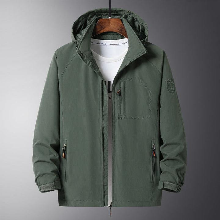 Herr Urban Allväders Resor Anorak med Mesh Foder och Dold Dragkedja