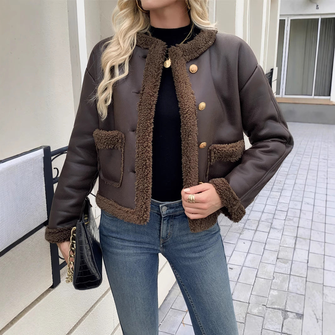 Dam elegant och bekväm kort jacka