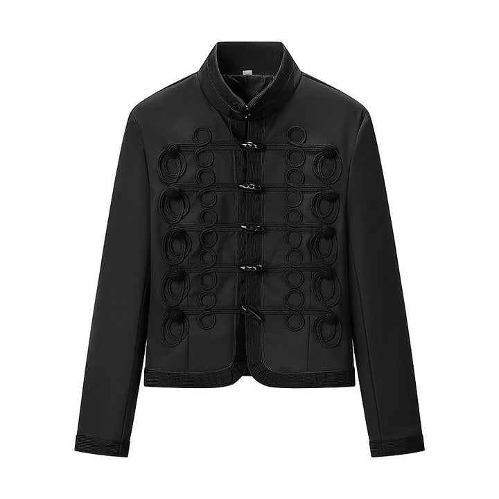 Dam Militarily Inspired kort jacka med Cord och Hook Decoration
