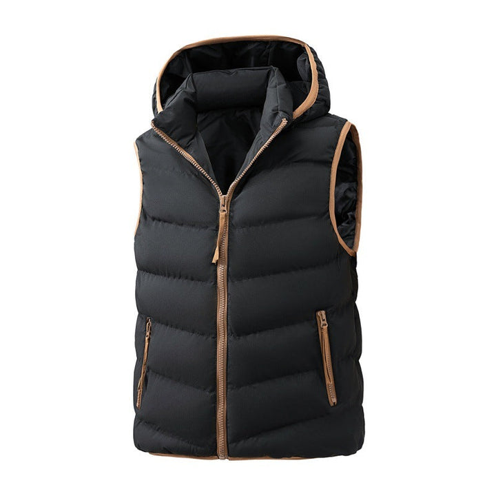 Dam lätt quiltad väst med ergonomic huva, synthetic thermal fyllning och kontrasterande edging