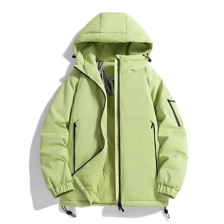 Unisex Warmer vattenavvisande kviltad parka med technical huva
