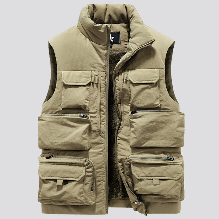 Herr Tactical Multifunction Väst med Termisk Isolering och Flera Fickor