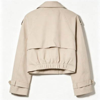 Dam Snygg Kort Trenchcoat