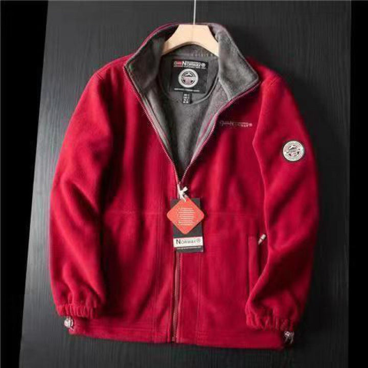 Herr Mjuk Fleece Jacka